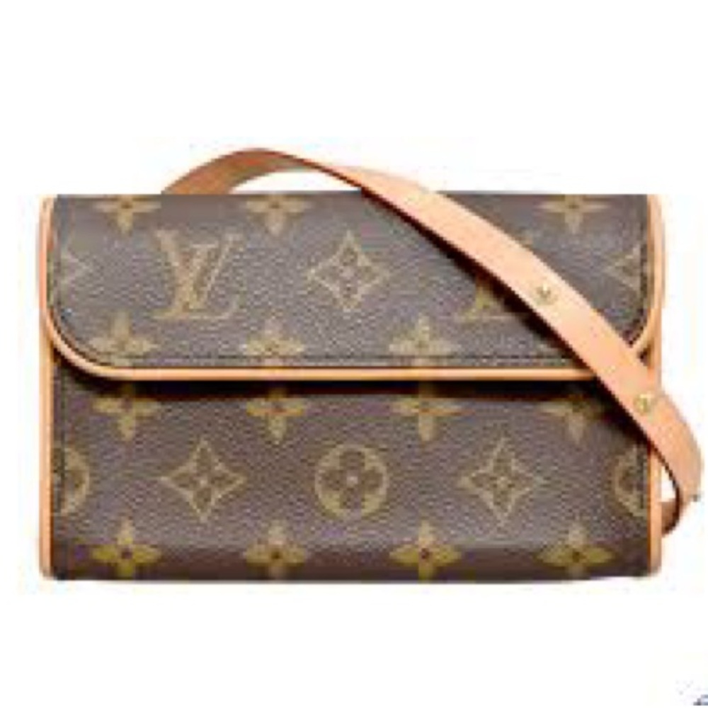 SOLD❤️ LOUIS VUITTON Pochette Florentine Monogram Bum/ Belt Bag Fanny Pack + COA - Picture 3 of 16